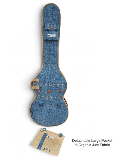 The House of tara Ethnic Heavy Cotton Fabric Electric Guitar Bag Cover for Men & Women | Modern Guitar Case |100% Cotton Lining | Adjustable Straps | Padded Protection | Zip Pockets