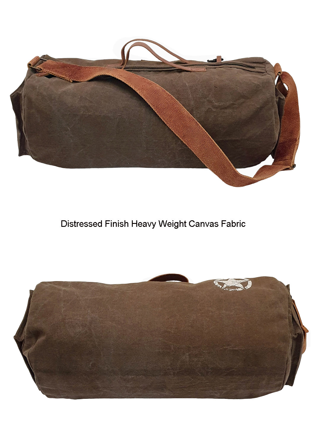 Canvas Travel Duffle Bag | 25 litres | Sports Duffel | Gym Bags | for Men and Women | Adjustable Broad Strap | Airline Carry-On Luggage | Quick Access Pockets |