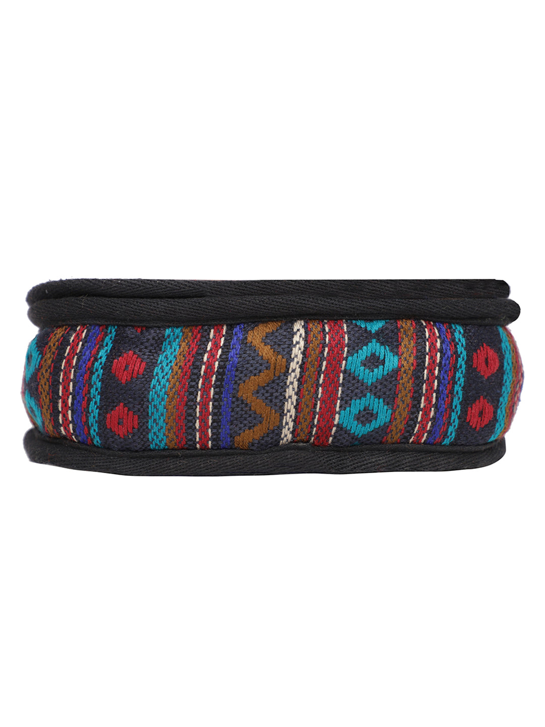 Ethnic Handloom Crossbody Sling Bag | Embellished with Tassels and Trims. Flap Closure with a Snap Button | Internal Zip Pocket | Multicolour side Crossbody Bag for Women | Handmade.