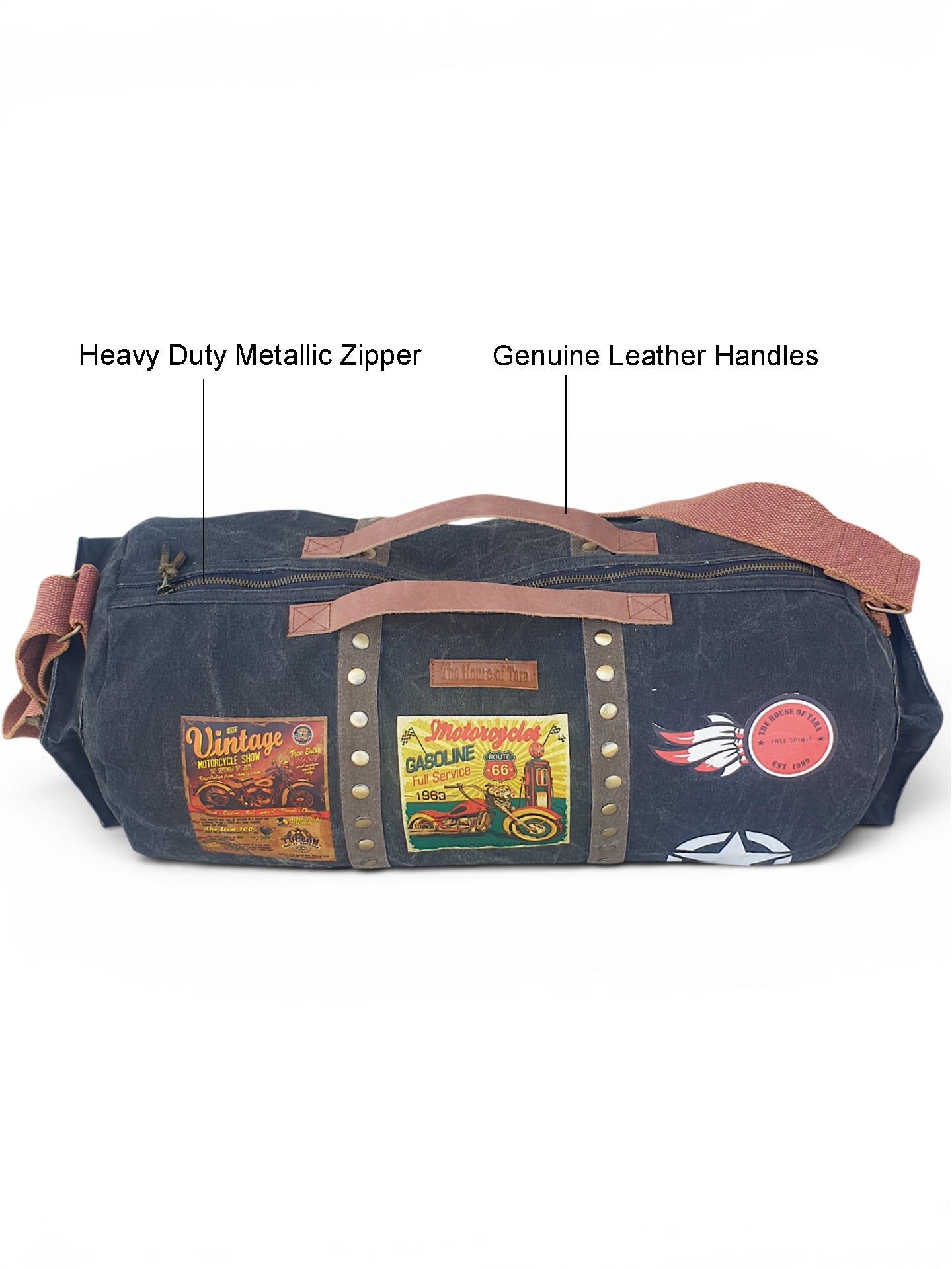Canvas Travel Duffle Bag 25 litres | Sports Duffel | for Men and Women | Adjustable Broad Strap | Gym Bag | Airline Carry On Luggage | Quick Access Pockets |
