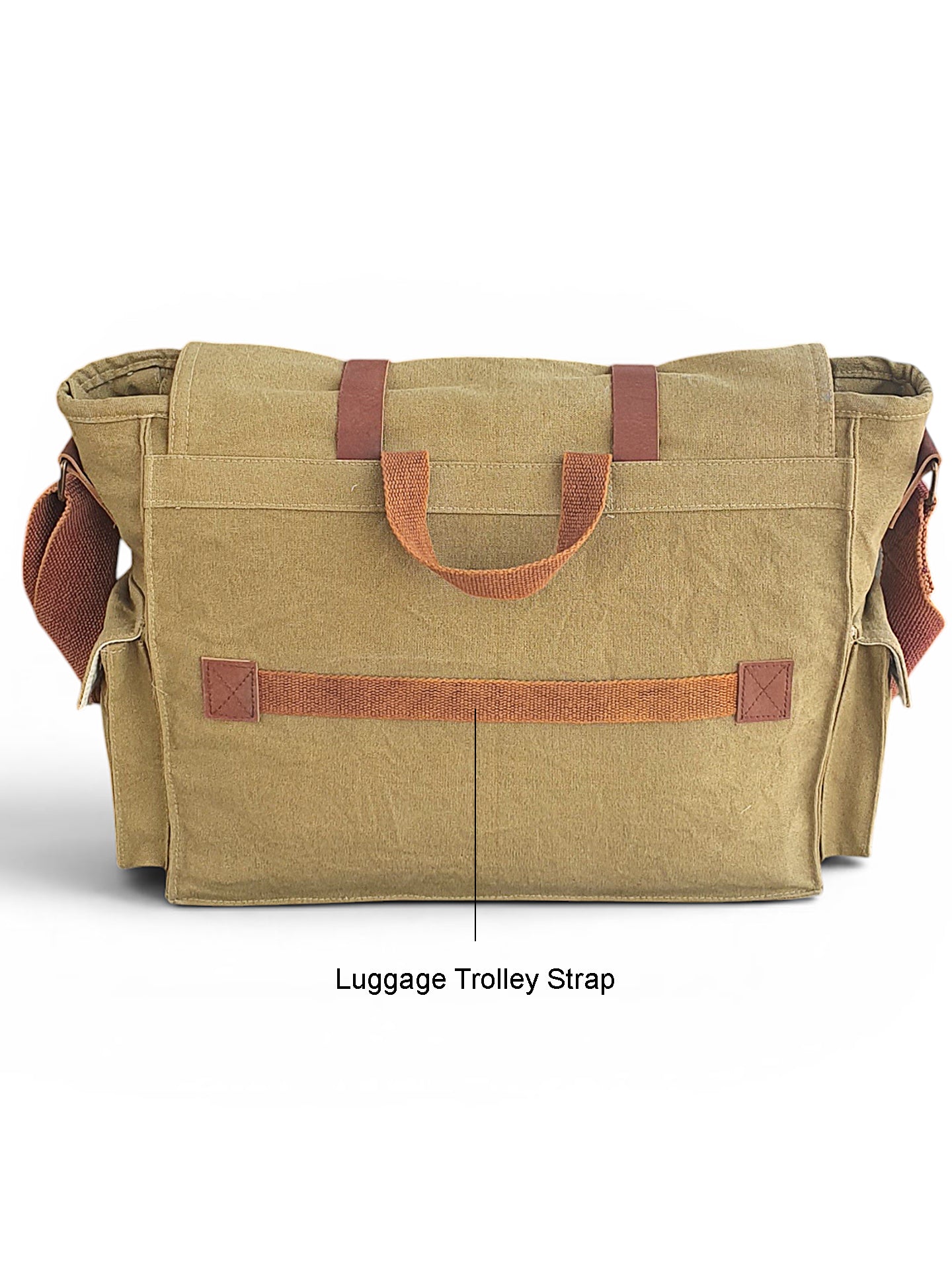 Canvas Messenger bags Large | Cotton Sling One Side Shoulder Bags for Men & Women with Adjustable Crossbody strap, Padded Partition & 4 External Pockets