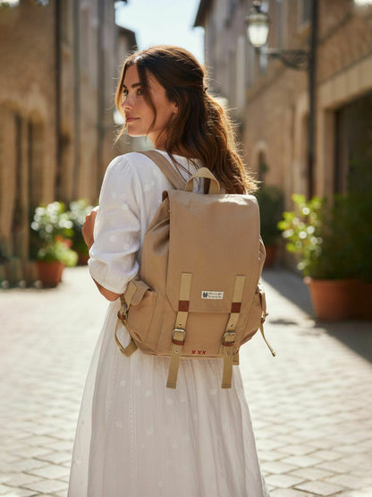 Canvas Backpack for Men and Women 23L | Casual Cotton Bag With  Inner Lining, 4 External & 3 Internal Pockets | Backpacks Suitable for College, Travel & Hiking