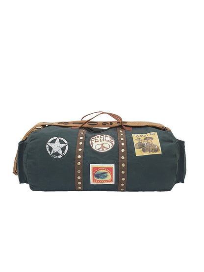 Canvas Travel Duffle Bag 25 litres | Sports Duffel | for Men and Women | Adjustable Broad Strap | Gym Bag | Airline Carry On Luggage | Quick Access Pockets |