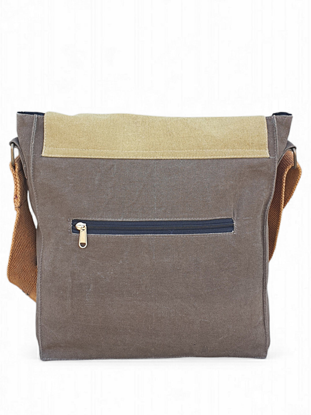 Sturdy Cotton Canvas Messenger Bags for Men and Women | With two Magnetic Snap Buttons Flap Closure, Adjustable Body Strap & Multiutility Lobster Hook
