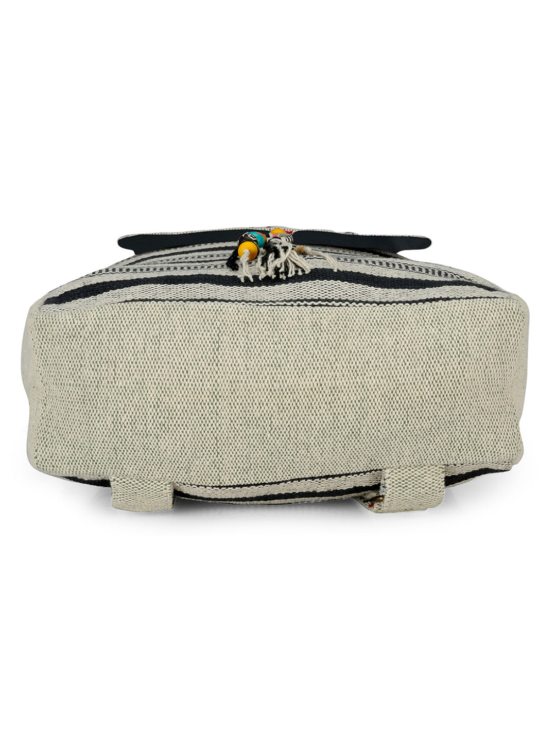 Handloom Fabric Backpack for Women 10 Litres | Multicolour Casual Cloth Bag with  Inner lining | Stylish Bag suitable for College, Travel & Beach