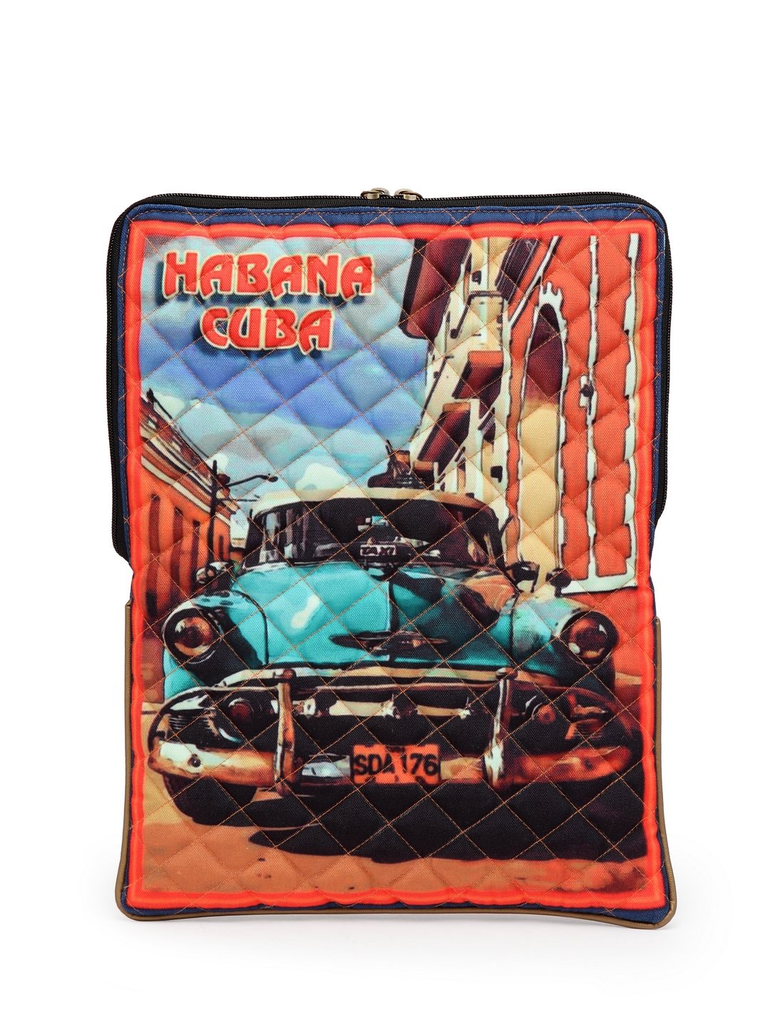 The House Of Tara Laptop Slipcase | Compatible with Upto 15.6 inch MacBook/Laptops | Multicolor Design Printed Fabric | Waterproof | Embellished with Colorful Tassels & Trims | Unisex (Multicolor 11)