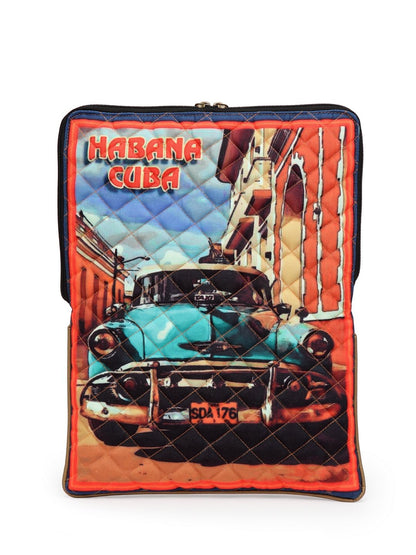 The House Of Tara Laptop Slipcase | Compatible with Upto 15.6 inch MacBook/Laptops | Multicolor Design Printed Fabric | Waterproof | Embellished with Colorful Tassels & Trims | Unisex (Multicolor 11)