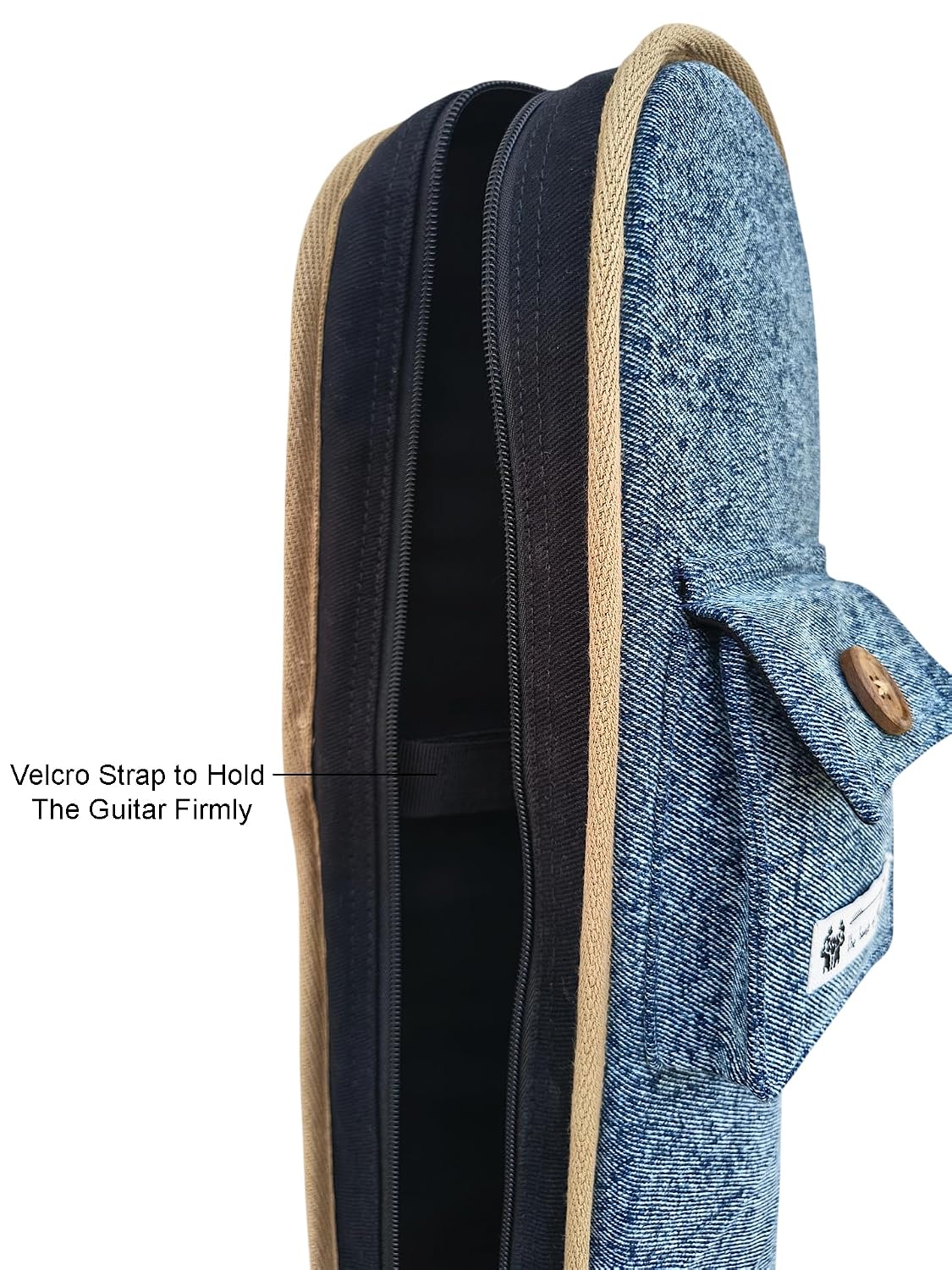The House of tara Ethnic Heavy Cotton Fabric Electric Guitar Bag Cover for Men & Women | Modern Guitar Case |100% Cotton Lining | Adjustable Straps | Padded Protection | Zip Pockets