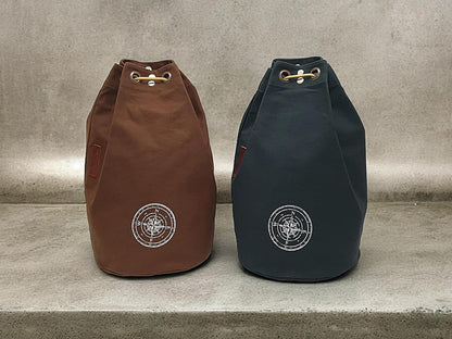 The House of tara Canvas Backpack for Men & Women 20 Litres | Casual Cotton Bag with Spacious Compartment & Drawstring Strap | Stylish Bag suitable for College, Hiking & Everyday Essentials (Khaki)