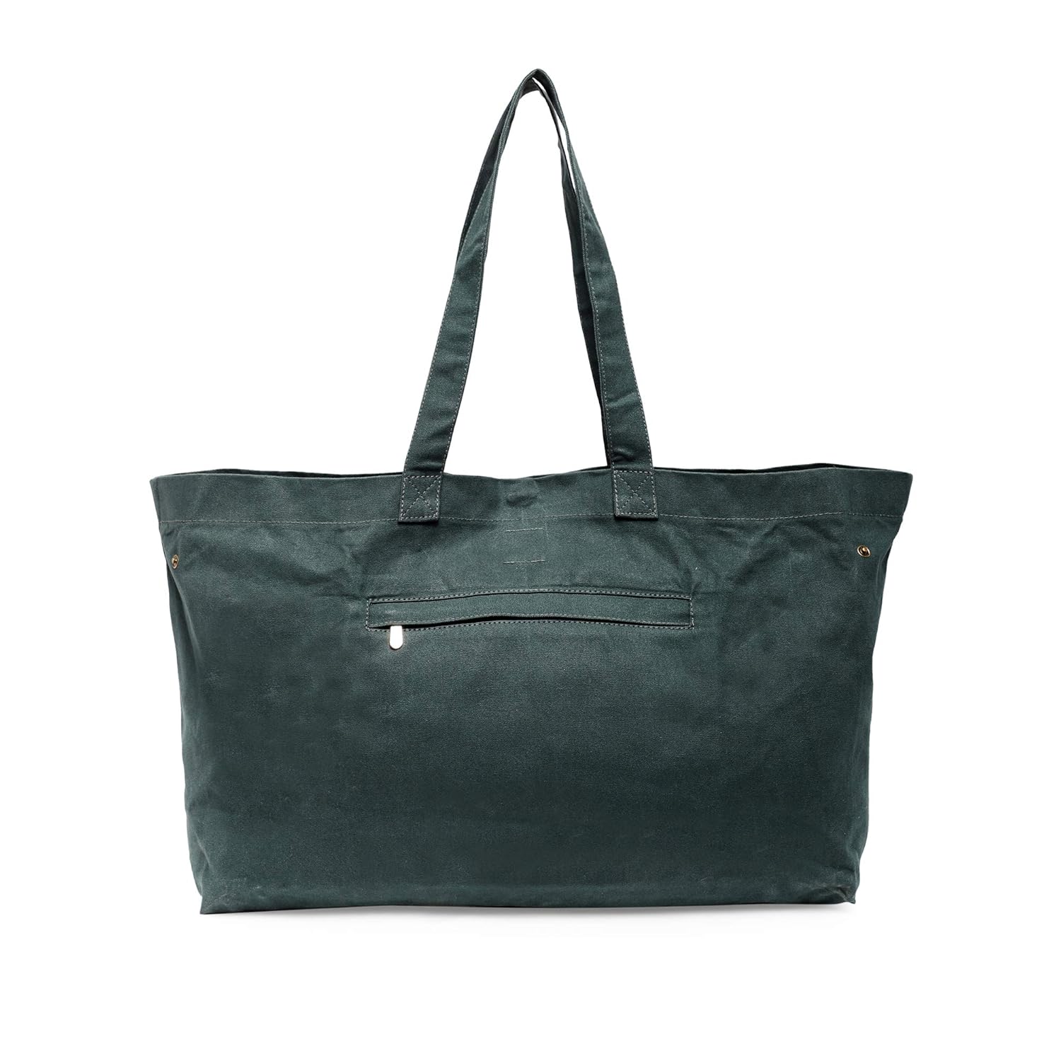 The House of tara Canvas Tote Bag with Detachable Pouch | Cotton Shopping Handbag | Magnetic Closure Tote with Zipper Pouch | Back Pocket with Zip | Home Print | For Women