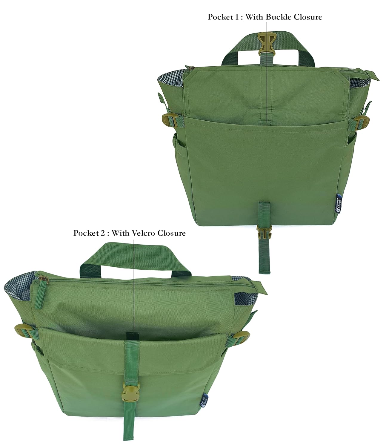 The House of tara Waterproof Backpack convertible Tote for Men & Women | 16 Litres | Stylish 2 in 1 Convertible Bag |For Office, College, Travel & Hiking | 15.6 inch Laptop Compatible (Moss Green)