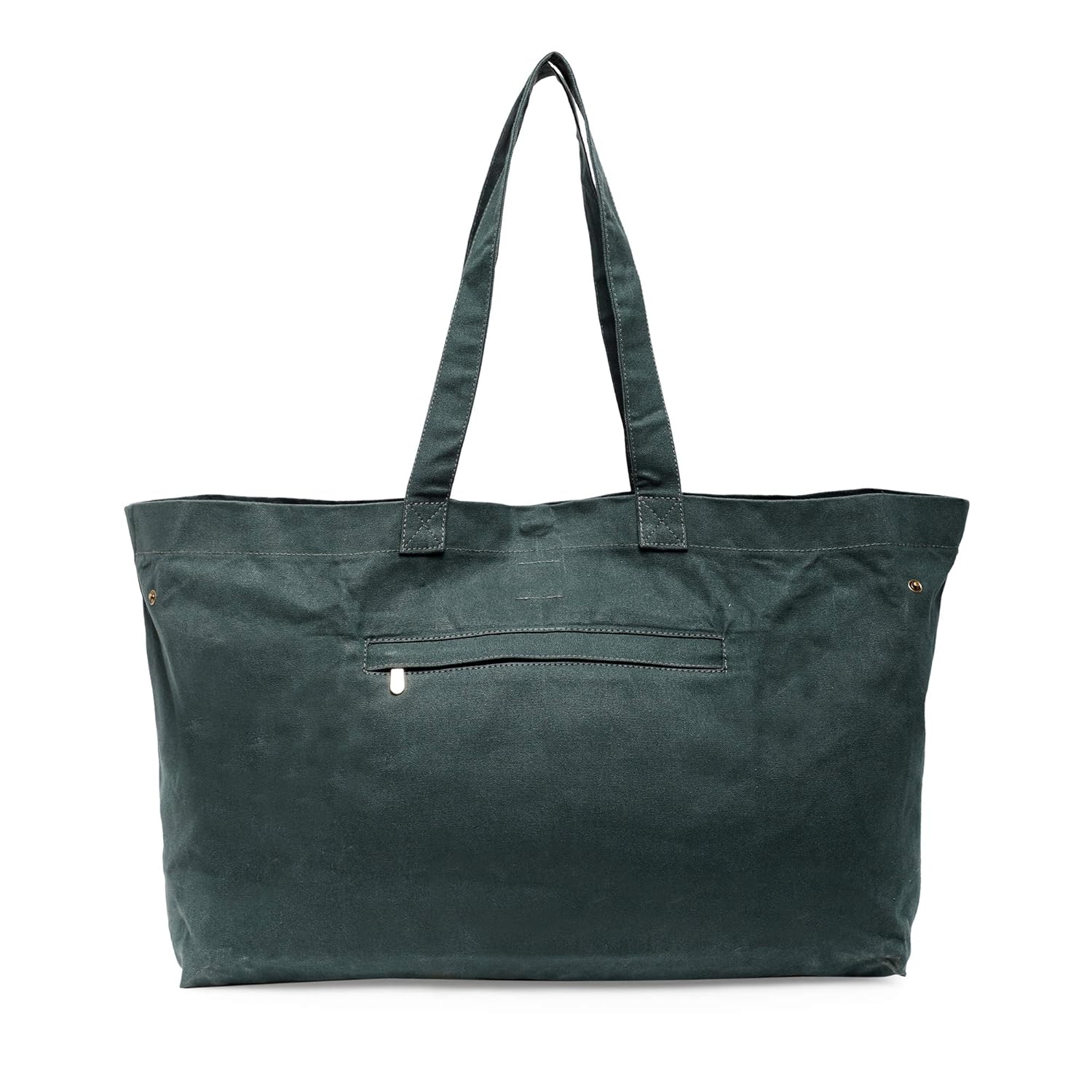 The House of tara Canvas Tote Bag with Detachable Pouch | Cotton Shopping Handbag | Magnetic Closure Tote with Zipper Pouch | Back Pocket with Zip | Escape Print | For Women