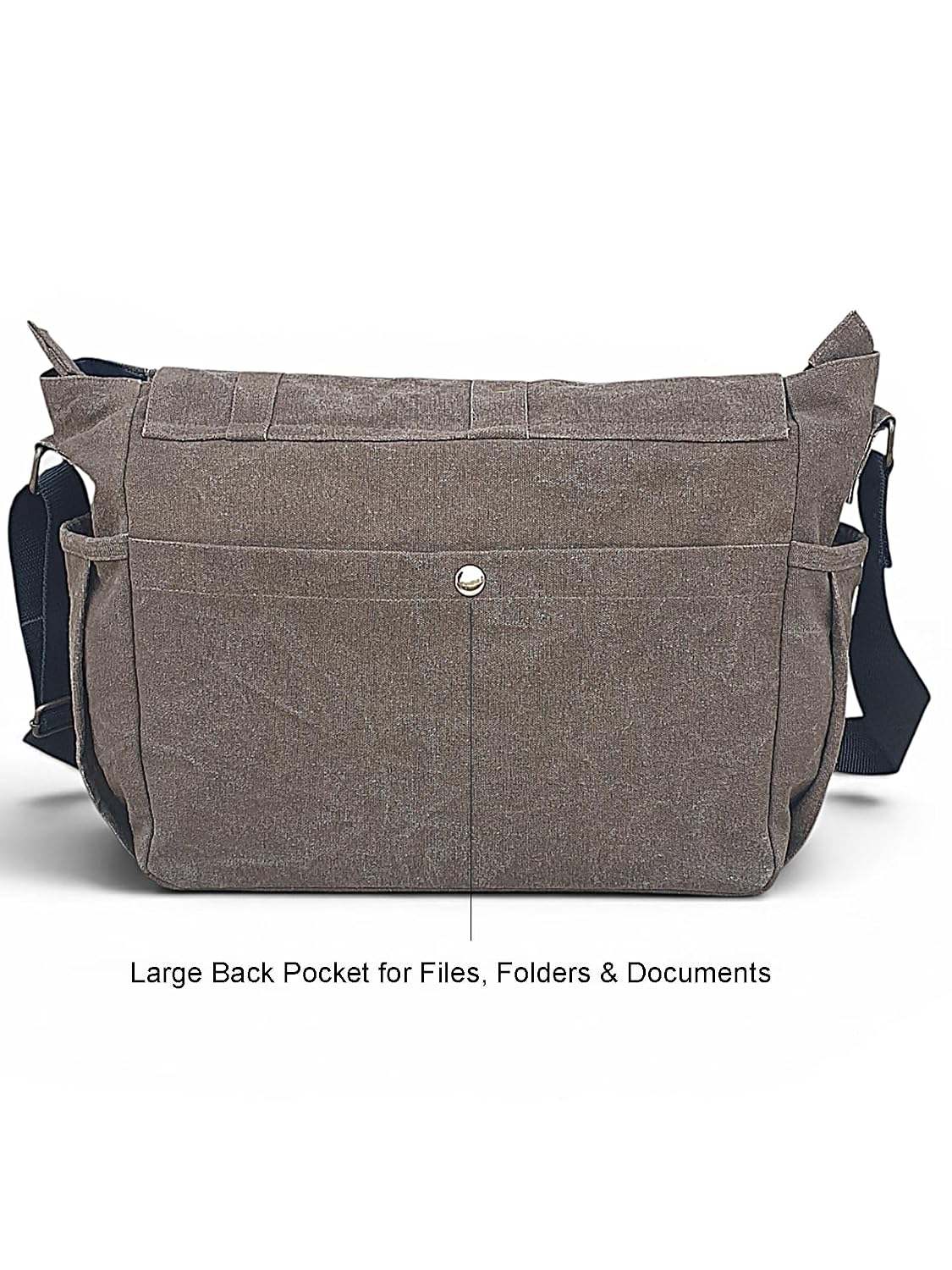 Distress Finish Sturdy Cotton Canvas Messenger Bags for Men and Women | Zip Closure, Adjustable Body Strap I Crossbody Sling | External Zip Pockets