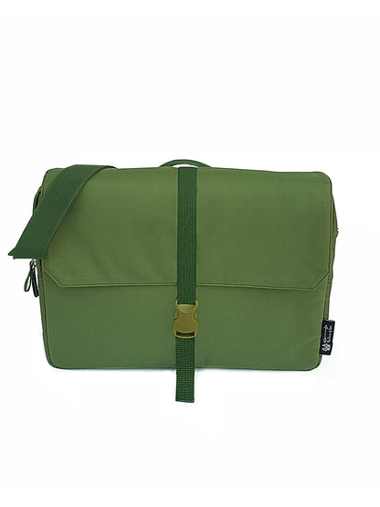 Laptop Messenger Bag | With Trolley & Detachable Shoulder Strap | 2 Zip Compartments & Multiple internal pockets | Lightweight for Travel | Fits UpTo 15.6" Laptop