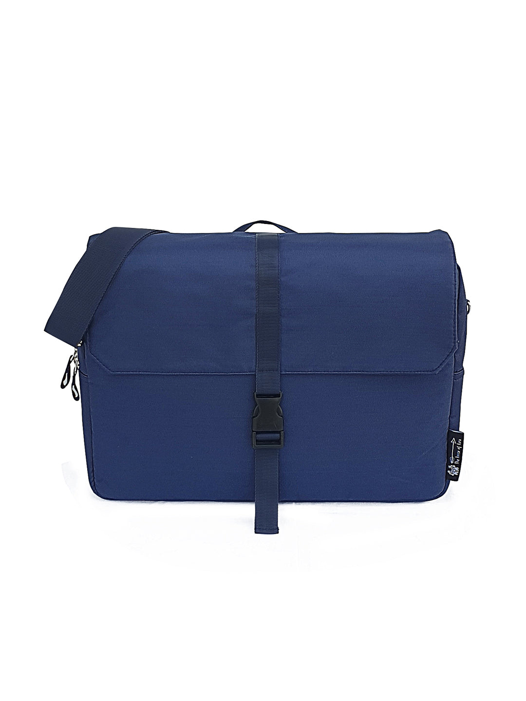 Laptop Messenger Bag | With Trolley & Detachable Shoulder Strap | 2 Zip Compartments & Multiple internal pockets | Lightweight for Travel | Fits UpTo 15.6" Laptop