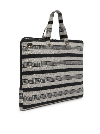 Multicolor Ethnic Handloom Fabric Laptop Messenger Bag for Men and Women | Formal Crossbody Sling Bag for College Purpose | Laptop Upto 15.6 Inch | Handbags with Shoulder Straps