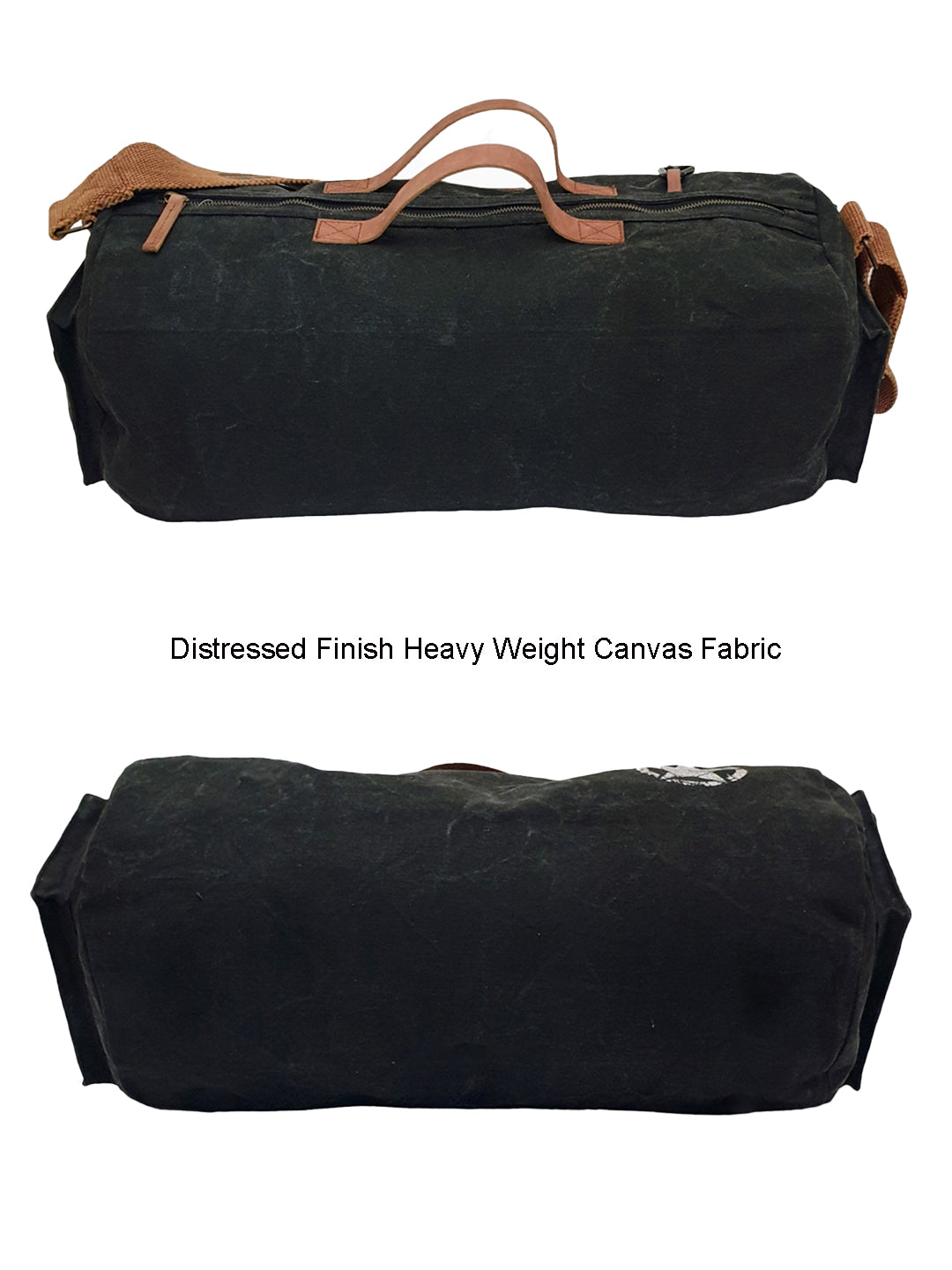 Canvas Travel Duffle Bag | 25 litres | Sports Duffel | Gym Bags | for Men and Women | Adjustable Broad Strap | Airline Carry-On Luggage | Quick Access Pockets |