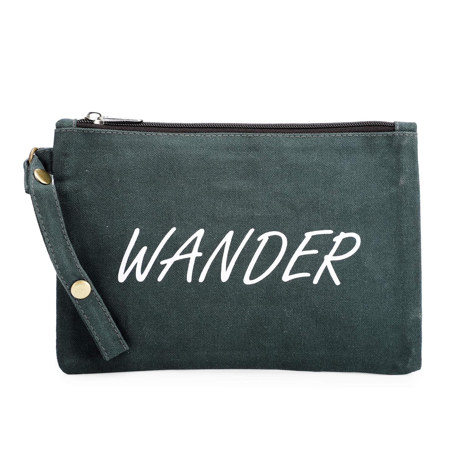 The House of tara Canvas Tote Bag with Detachable Pouch | Cotton Shopping Handbag | Magnetic Closure Tote with Zipper Pouch | Back Pocket with Zip | Wander Print | For Women