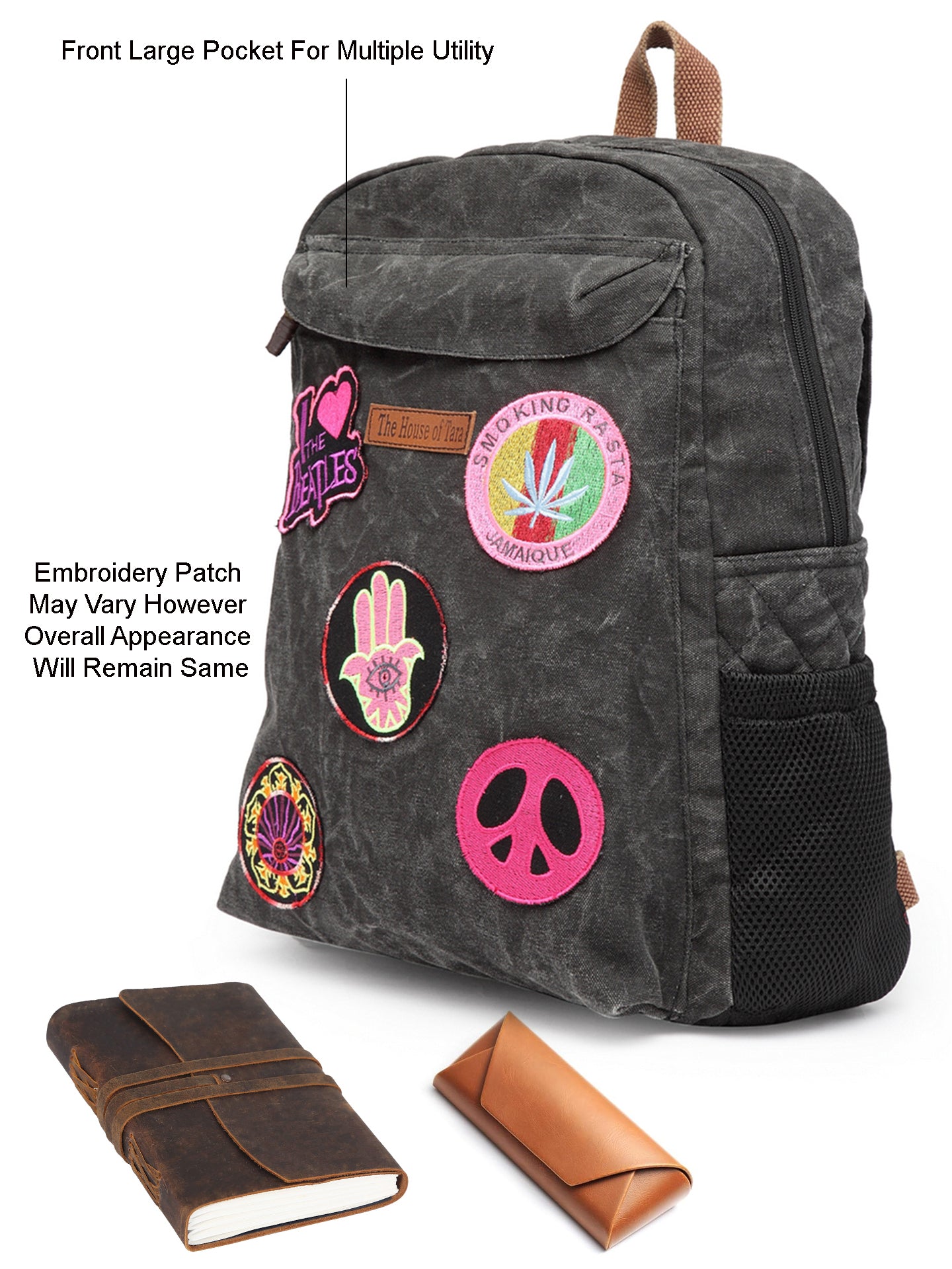 Canvas Laptop Backpack for Men & Women 16 Liters | Casual Bag with Waterproof Inner Lining & Laptop Compartment (fits up to 15.6 Inch) | Suitable for College & Travel