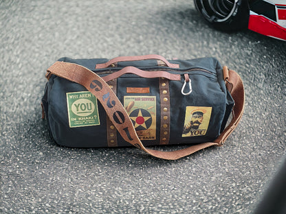 Canvas Travel Duffle Bag 25 litres | Sports Duffel | for Men and Women | Adjustable Broad Strap | Gym Bag | Airline Carry On Luggage | Quick Access Pockets |