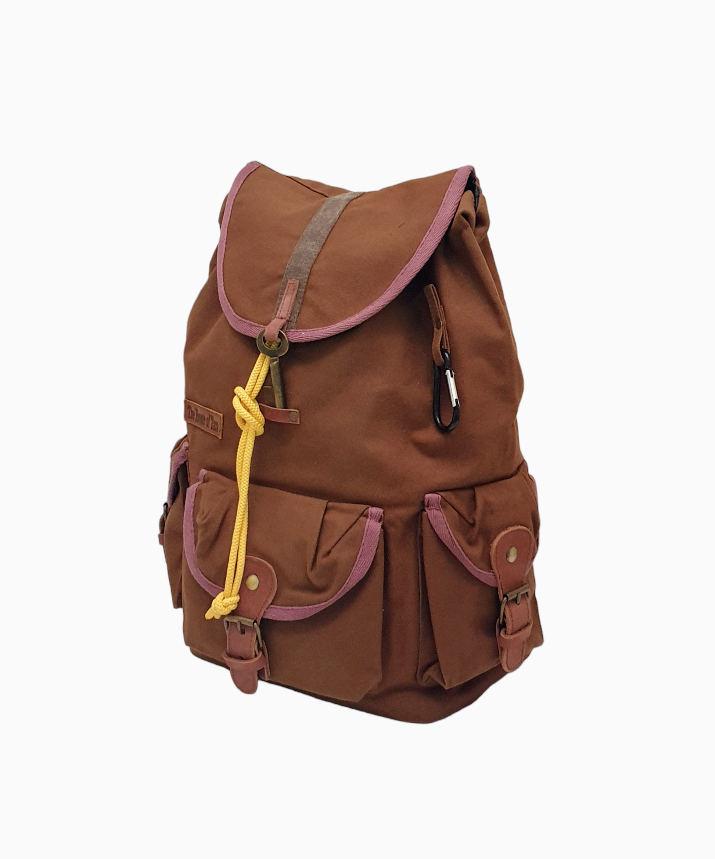 Canvas Backpack for Men & Women 19 Liters |  Cloth Bag with Broad Adjustable Straps & 3 External Pockets | Spacious Casual Backpacks for College & Travel (Khaki Green)