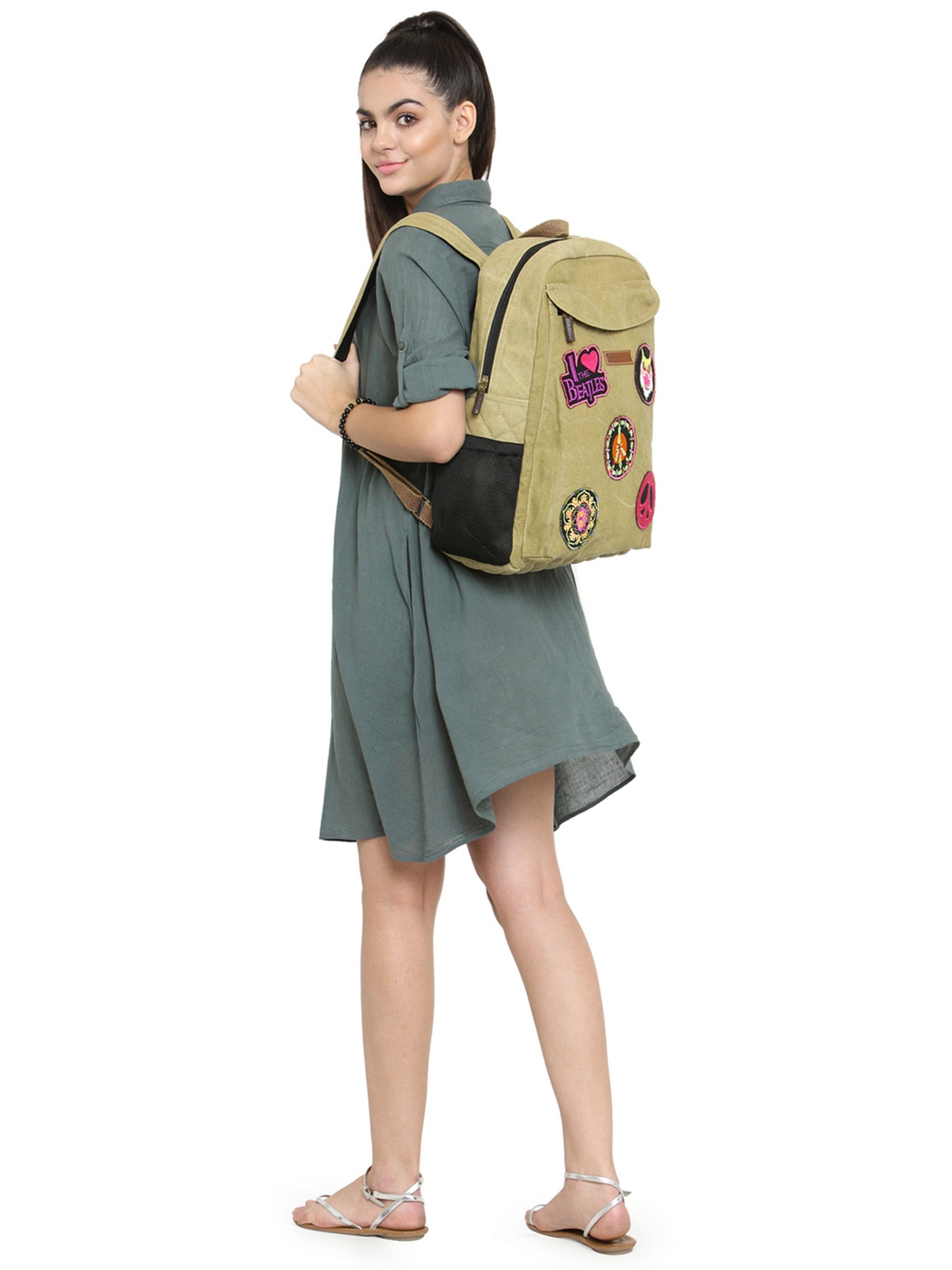 Canvas Laptop Backpack for Men & Women 16 Liters | Casual Bag with Waterproof Inner Lining & Laptop Compartment (fits up to 15.6 Inch) | Suitable for College & Travel