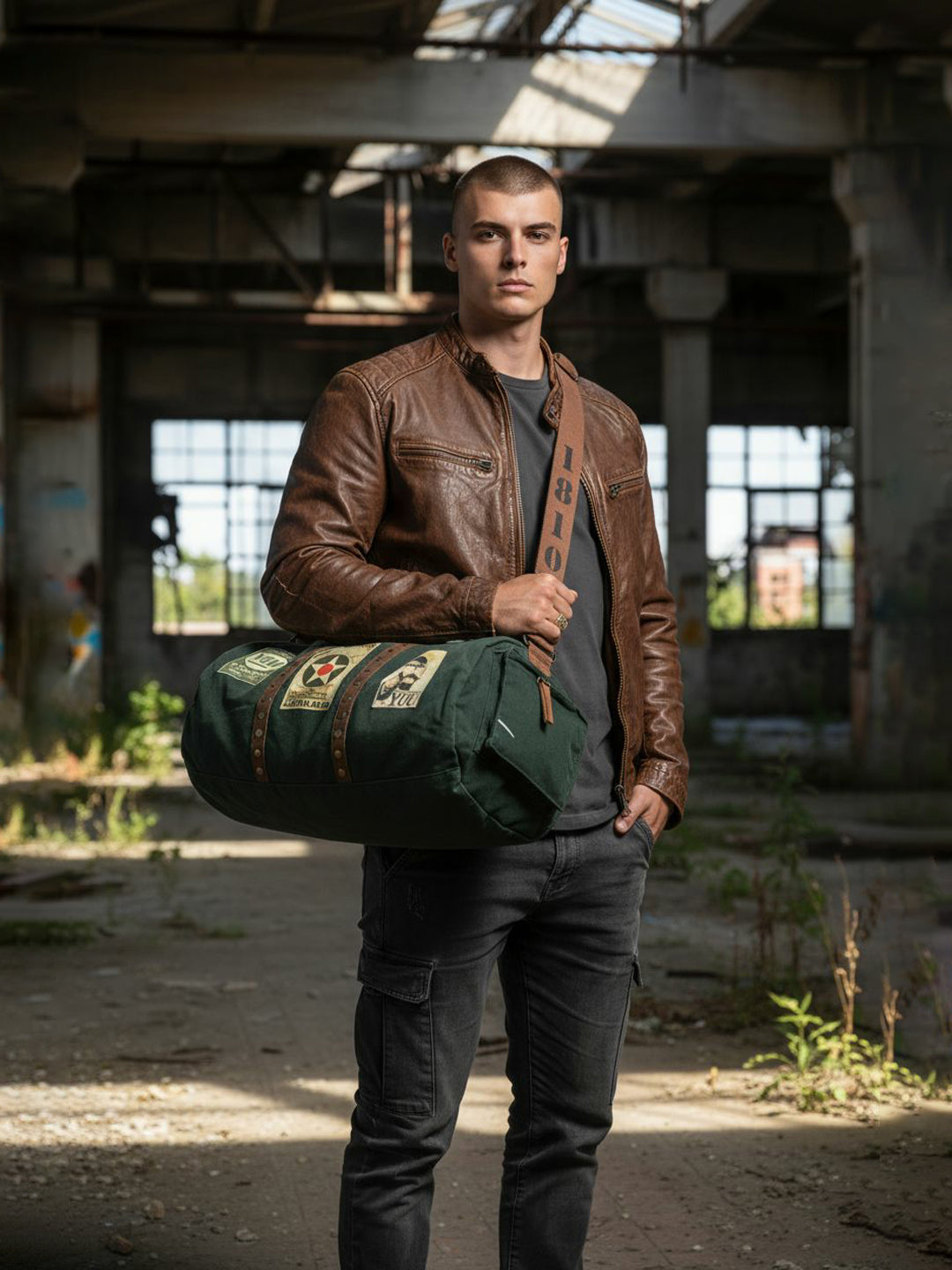 Canvas Travel Duffle Bag 25 litres | Sports Duffel | for Men and Women | Adjustable Broad Strap | Gym Bag | Airline Carry On Luggage | Quick Access Pockets |