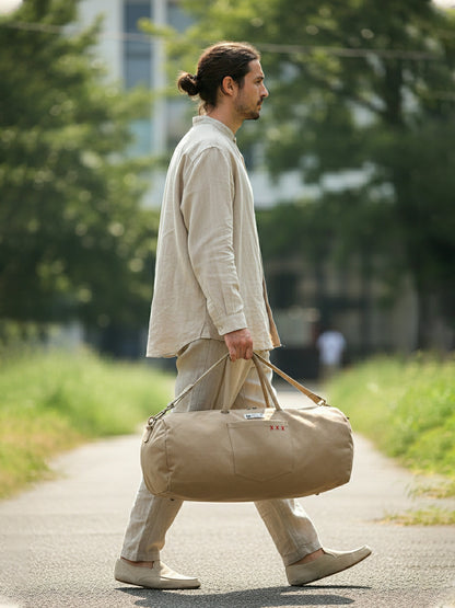 Canvas Travel Duffle Bag | 40 litres | Sports Duffel | Gym Bags | for Men and Women | Detachable Strap | Airline Carry-On Luggage | Quick Access Pockets |