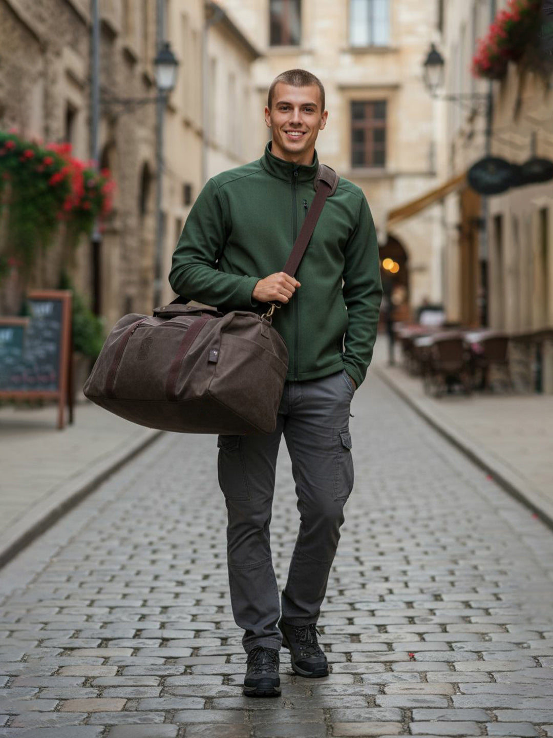 Canvas Travel Duffle Bag | 53 litres | Sports Duffel | Gym Bags | for Men and Women | 100% Cotton Lining | Detachable Broad Strap | Airline Carry-On Luggage | Oversize |