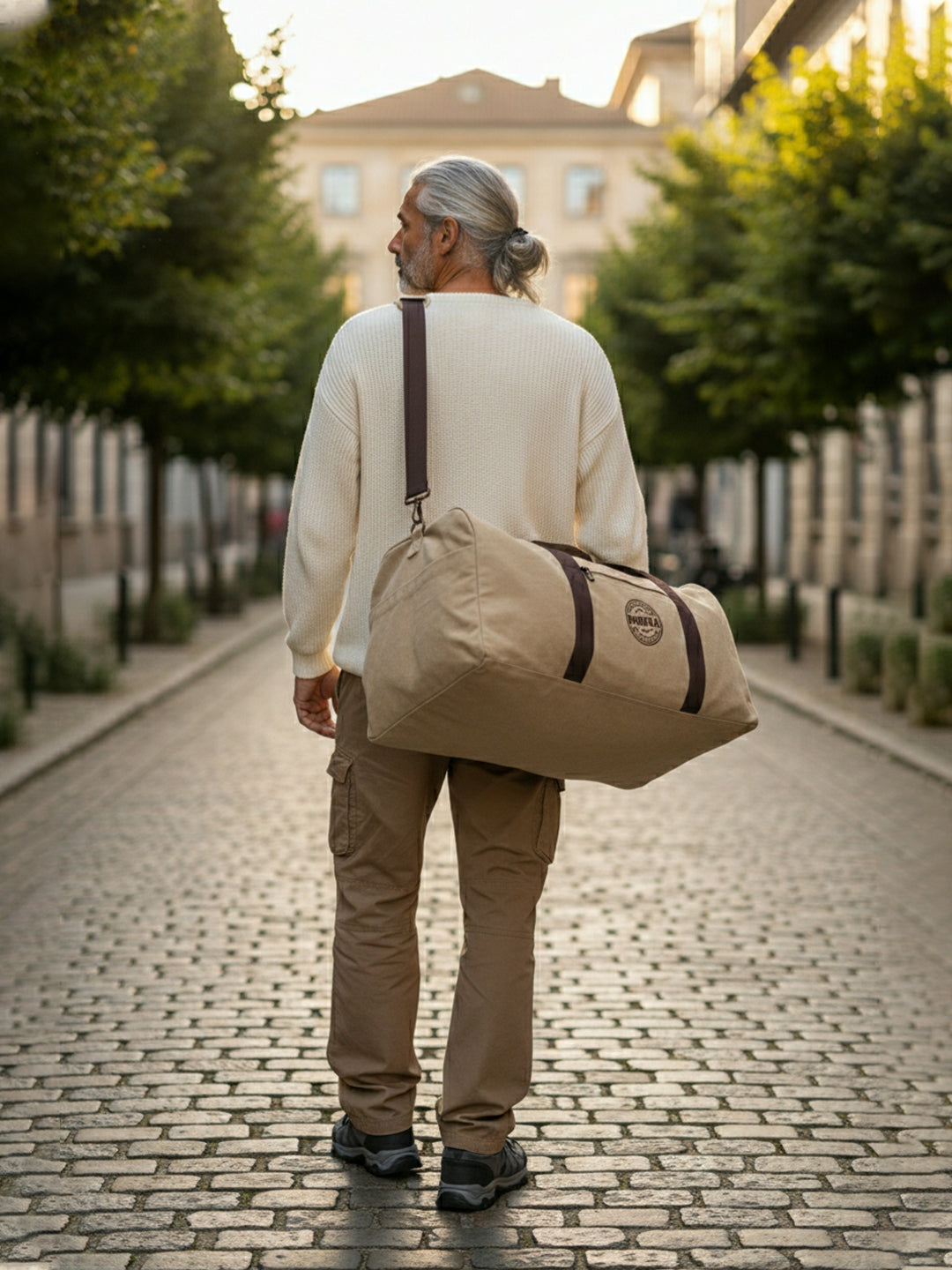 Canvas Travel Duffle Bag | 53 litres | Sports Duffel | Gym Bags | for Men and Women | 100% Cotton Lining | Detachable Broad Strap | Airline Carry-On Luggage | Oversize |
