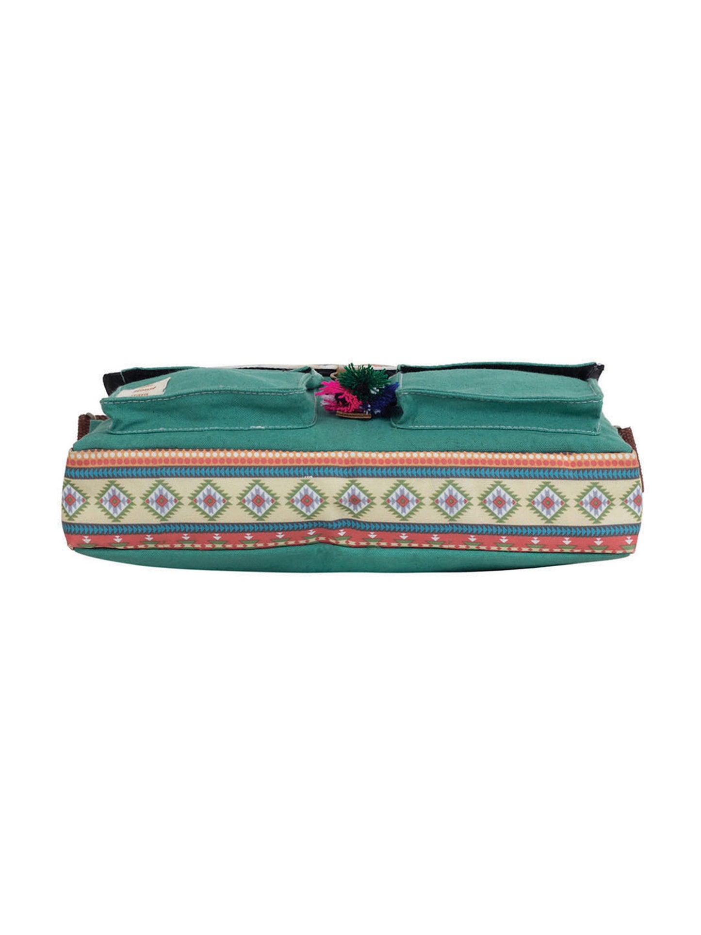 Messenger Bags for Women | Teal Laptop Messenger Bag made with Canvas | Fits up to 15.6 Inches Laptop/MacBook | Ladies Crossbody Sling Bag Comes with 2 External Pockets
