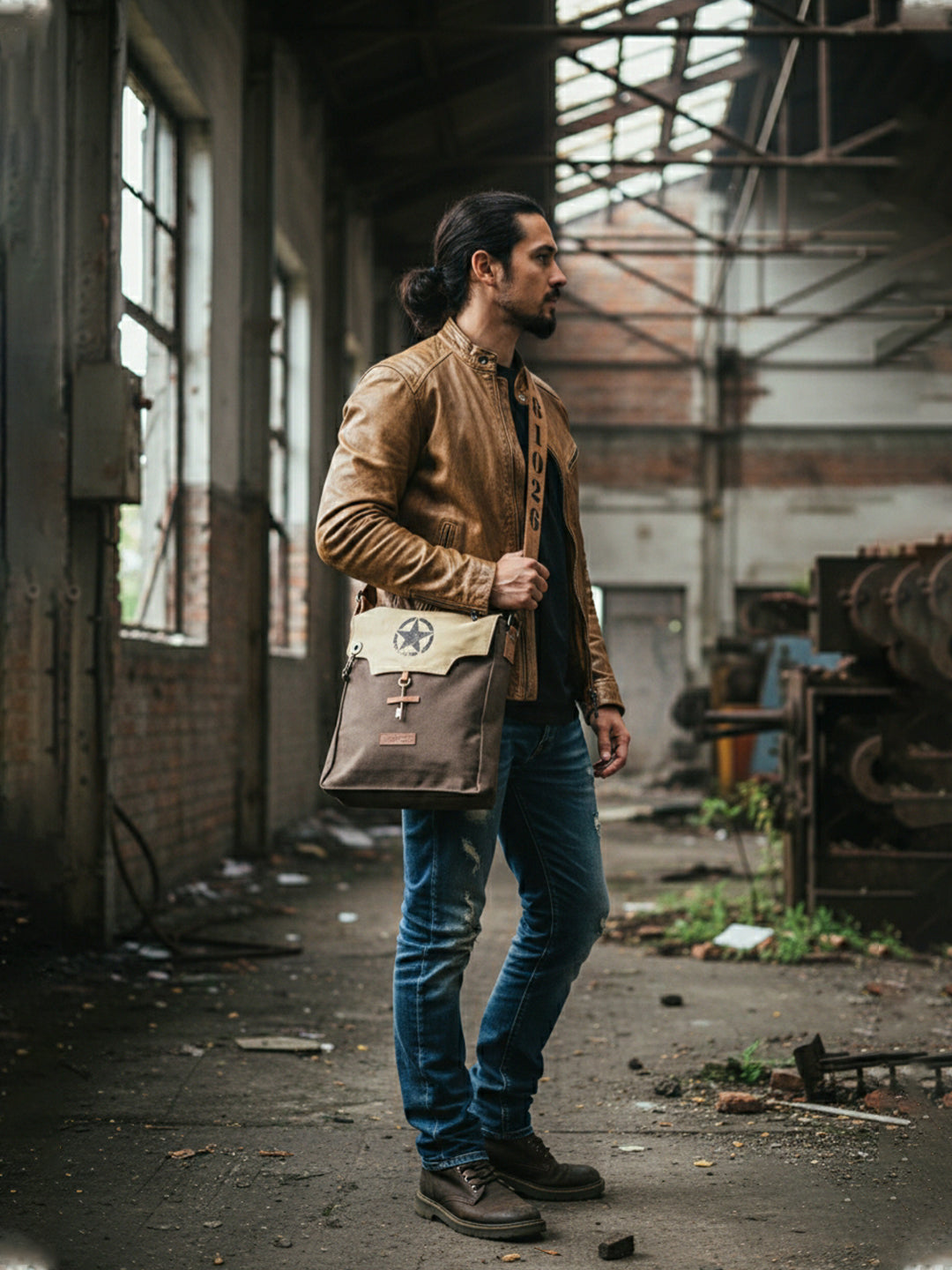 Sturdy Cotton Canvas Messenger Bags for Men and Women | With two Magnetic Snap Buttons Flap Closure, Adjustable Body Strap & Multiutility Lobster Hook