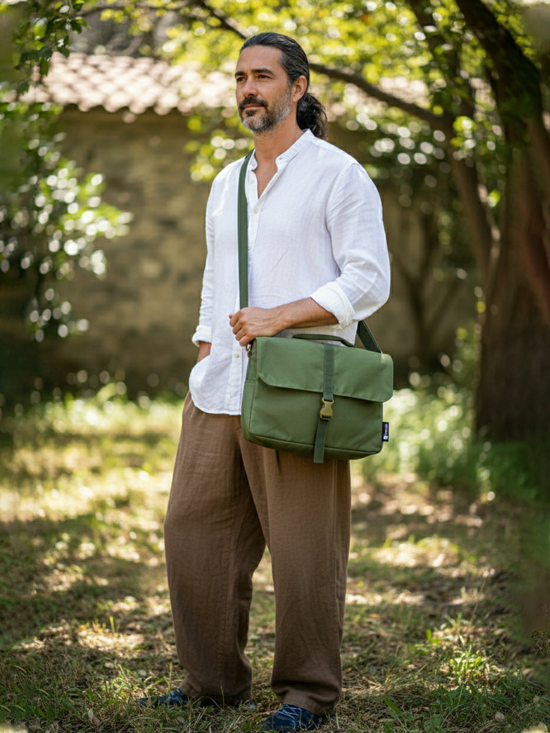 Laptop Messenger Bag | With Trolley & Detachable Shoulder Strap | 2 Zip Compartments & Multiple internal pockets | Lightweight for Travel | Fits UpTo 15.6" Laptop