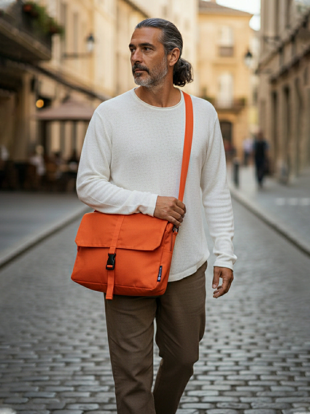Laptop Messenger Bag | With Trolley & Detachable Shoulder Strap | 2 Zip Compartments & Multiple internal pockets | Lightweight for Travel | Fits UpTo 15.6" Laptop