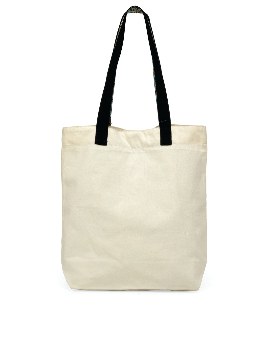 Cotton Canvas Tote Bag | Magnetic Closure & a Safety Pocket | Stylish Shoulder Bag for College & Daily Use | Digital Printed Design | With Tassel | For Women & Girls