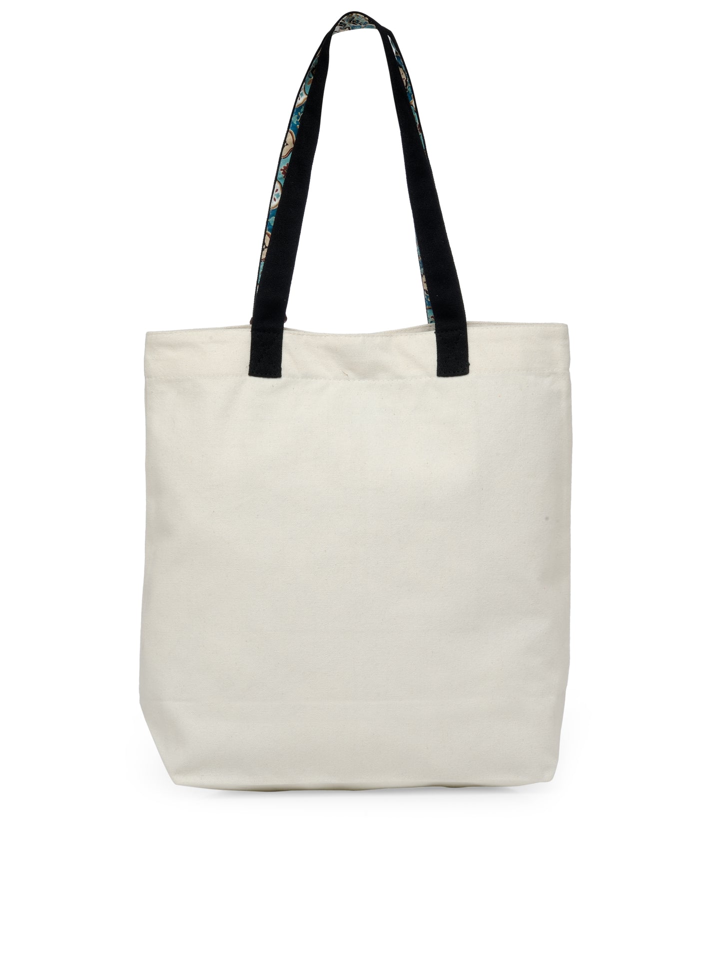 Cotton Canvas Tote Bag | Magnetic Closure & a Safety Pocket | Stylish Shoulder Bag for College & Daily Use | Digital Printed Design | With Tassel | For Women & Girls