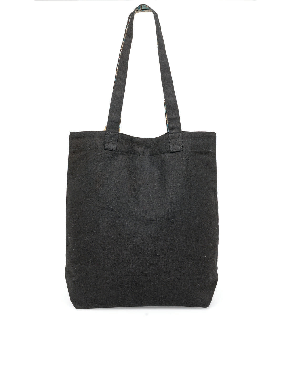 Cotton Canvas Tote Bag | Magnetic Closure & a Safety Pocket | Stylish Shoulder Bag for College & Daily Use | Digital Printed Design | With Tassel | For Women & Girls
