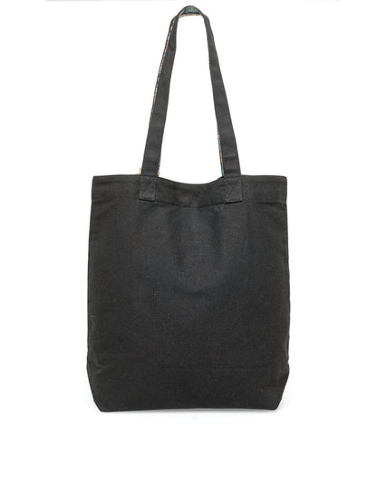 Cotton Canvas Tote Bag | Magnetic Closure & a Safety Pocket | Stylish Shoulder Bag for College & Daily Use | Digital Printed Design | With Tassel | For Women & Girls