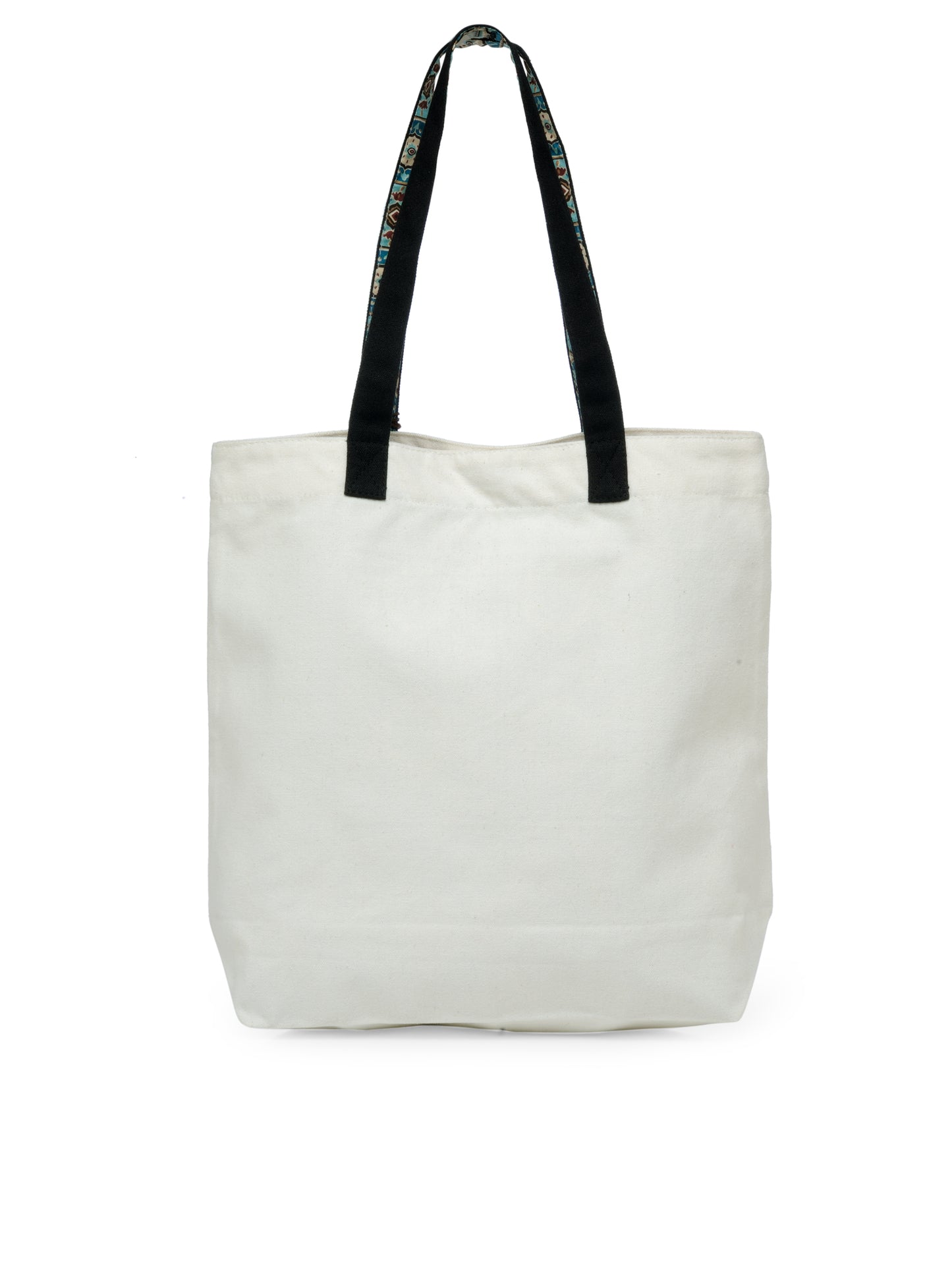 Cotton Canvas Tote Bag | Magnetic Closure & a Safety Pocket | Stylish Shoulder Bag for College & Daily Use | Digital Printed Design | With Tassel | For Women & Girls