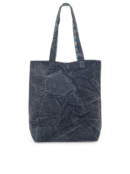 Cotton Canvas Tote Bag | Magnetic Closure & a Safety Pocket | Stylish Shoulder Bag for College & Daily Use | Digital Printed Design | With Tassel | For Women & Girls