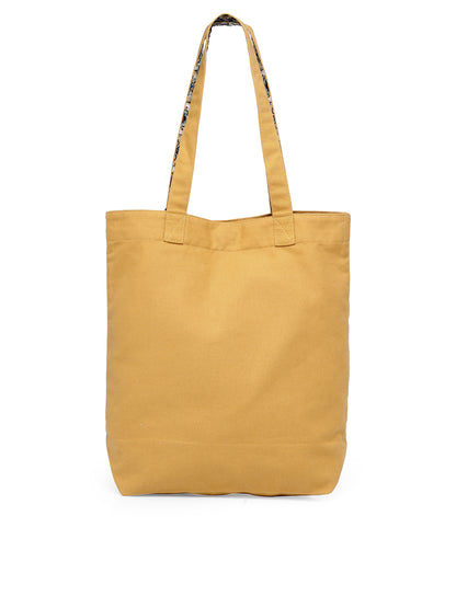 Cotton Canvas Tote Bag | Magnetic Closure & a Safety Pocket | Stylish Shoulder Bag for College & Daily Use | Digital Printed Design | With Tassel | For Women & Girls