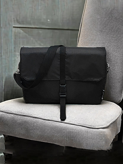 Laptop Messenger Bag | With Trolley & Detachable Shoulder Strap | 2 Zip Compartments & Multiple internal pockets | Lightweight for Travel | Fits UpTo 15.6" Laptop