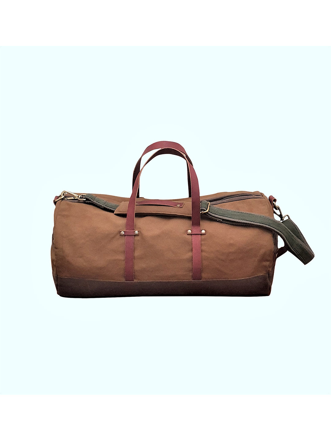 Convertible Canvas Travel Duffle Bag 25 litres | Gym Sports Duffel Backpack | Unisex | Adjustable Removable Strap | Luggage Garment Bag | Quick Access Pockets |