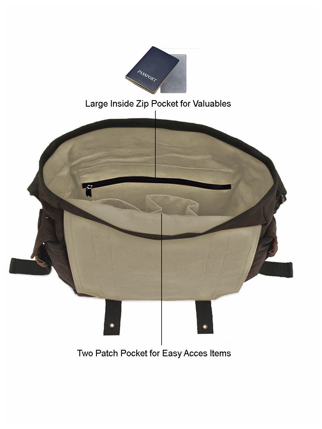 Denim Cotton Canvas Sling Messenger Bag for Men and Women I Multipurpose Crossbody Bag I Travel Bag with Adjustable Strap | Unisex Sling Bag Crossbody Handbag for Office/Travel