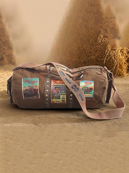 Canvas Travel Duffle Sports Gym Bag - HTD 123