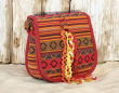 Handloom Fabric Embellished Sling Bag - HTCB 064