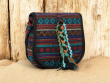 Handloom Fabric Embellished Sling Bag - HTCB 063