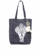 Canvas Printed Casual Tote Handbag - HTT 341