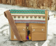 Canvas Embellished Laptop Messenger Bag - HTMB 014