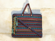 Handloom Fabric Embellished Laptop Bag - HTLB 092